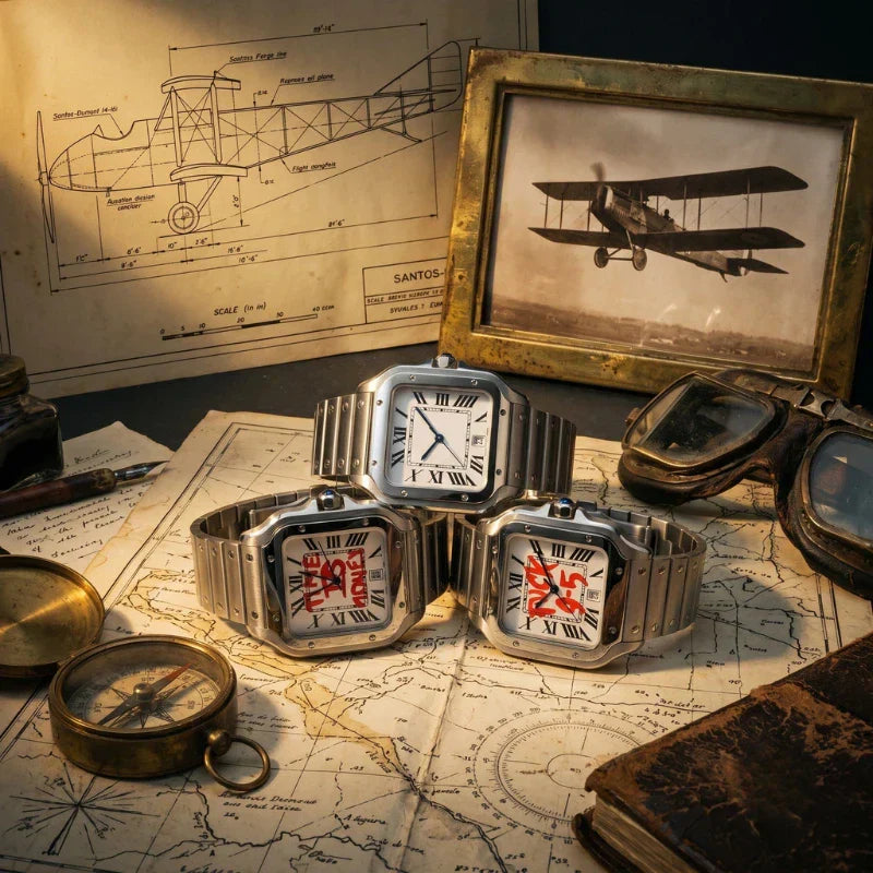 Santos Dumont, Cartier e o Santtos: o relógio que nasceu para voar