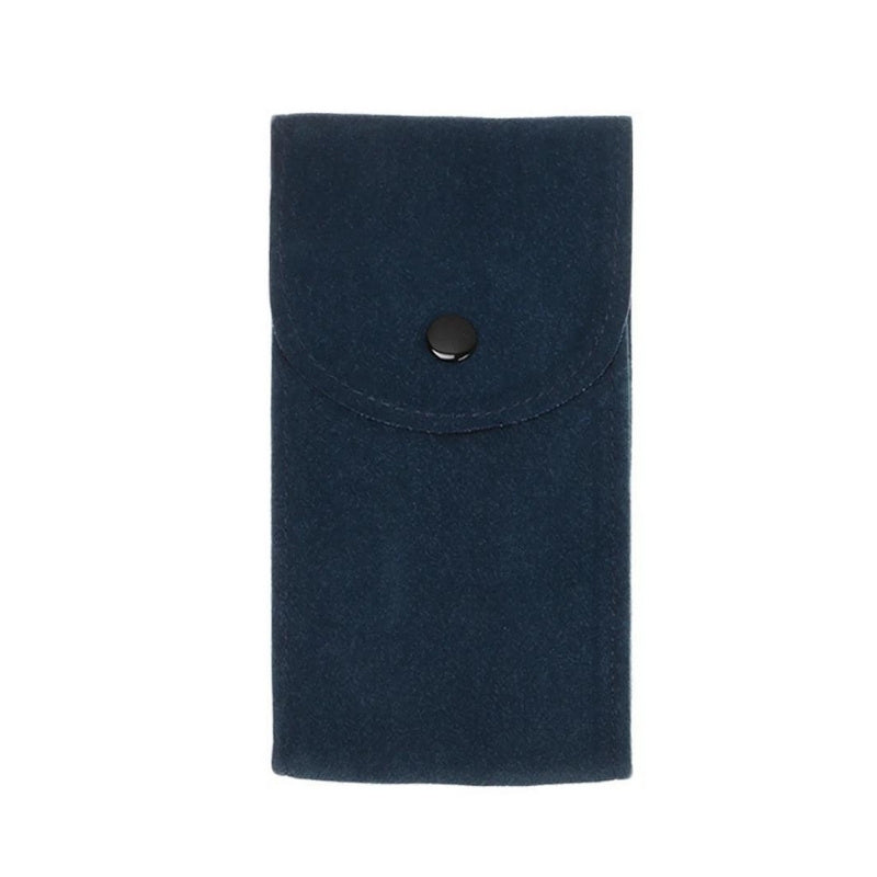 Capa para relógio azul marinho em veludo da Fabricanti, proteção sofisticada para relógios masculinos de luxo e de alta qualidade, perfeito para estilo clássico e Old Money.
