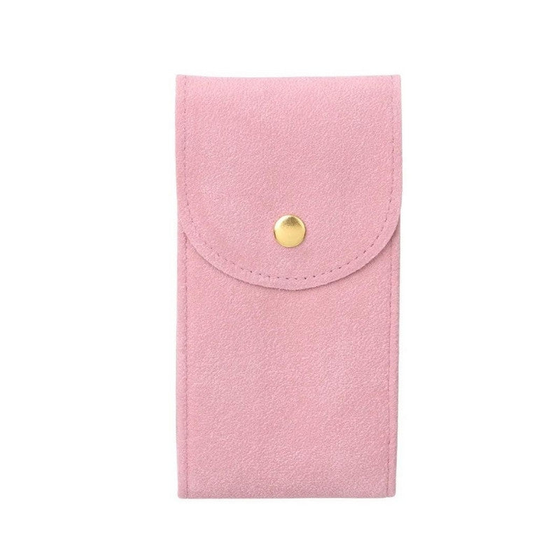 Capa para relógio rosa em veludo Fabbricantti, acessório delicado e elegante para armazenar relógios femininos exclusivos, combina luxo discreto e design sofisticado.